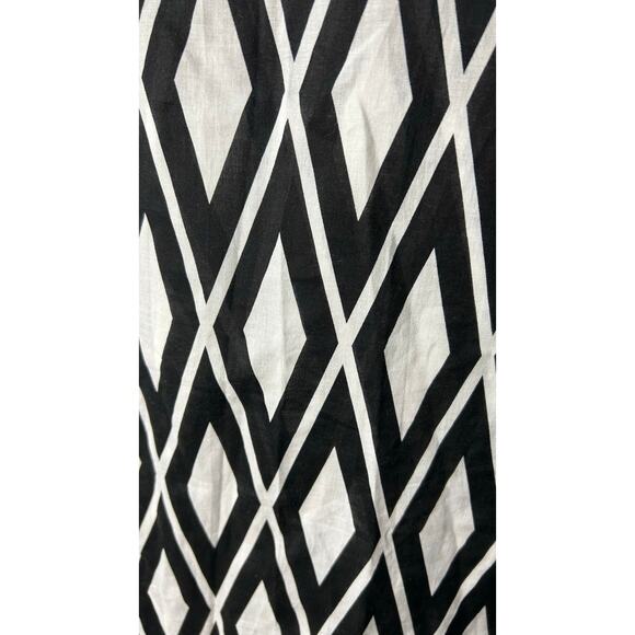 J.Crew Tunic Top/Dress Black/Wt & Chambrey Size L - Picture 7 of 10